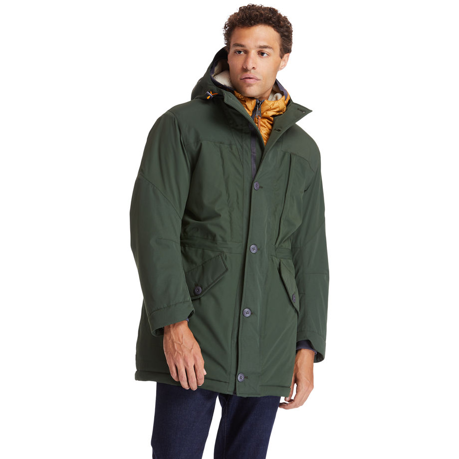 Timberland Heritage Ecoriginal Dryvent Parka For Men In Green Green, Size XXL