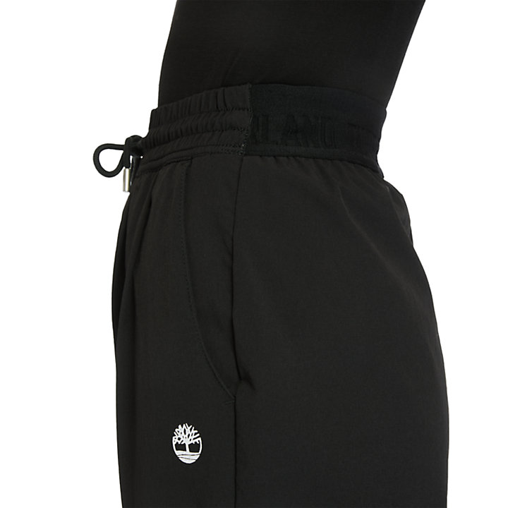 Wasserabweisende Tapered Hose für Damen in Schwarz-
