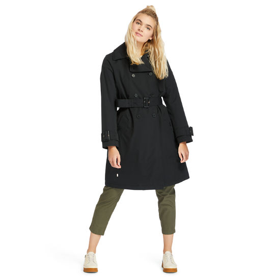 Trench-coat imperméable pour femme en noir | Timberland
