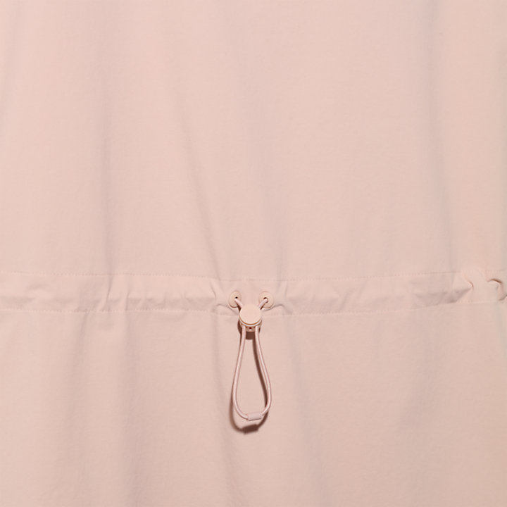 Robe t-shirt à cordon de serrage pour femme en rose clair-