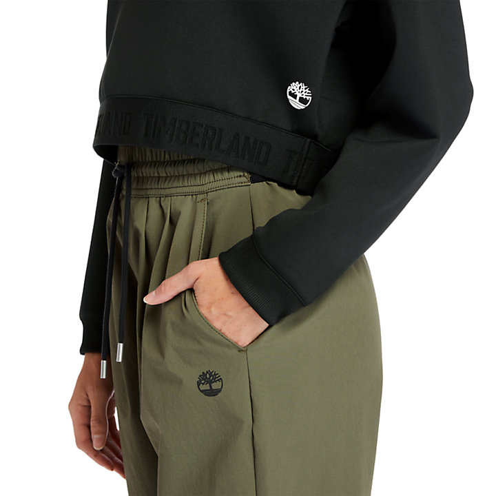 Sudadera Spacer Knit para Mujer en color negro-