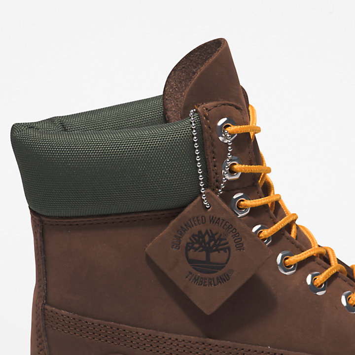 Timberland Premium® 6 Inch Boot for Men in Dark Brown/Orange-