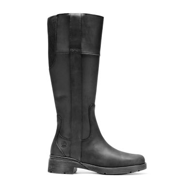 womens tall black timberland boots