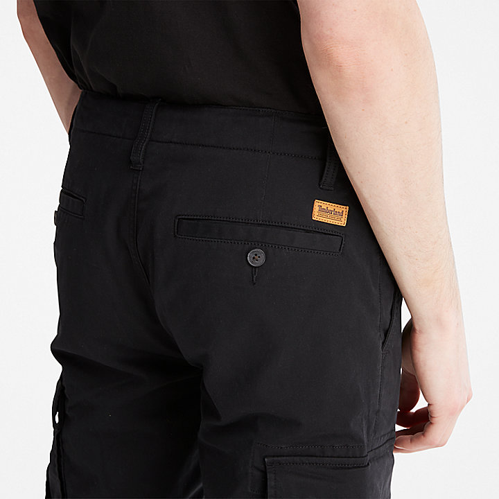 Core Cargo Trousers for Men in Black