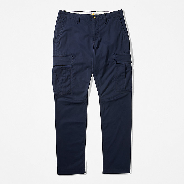 Core Twill Cargo Trousers for Men in Navy