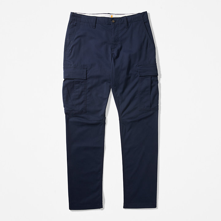 Pantaloni Cargo in Twill Core da Uomo in blu marino-