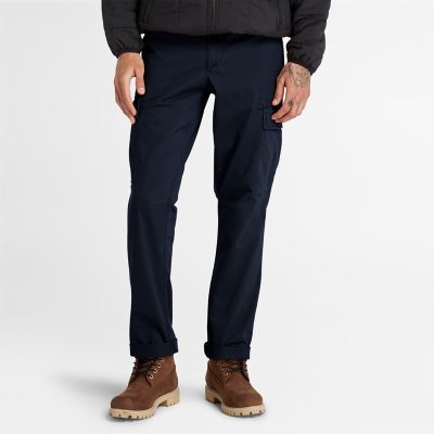 Timberland Core Twill Cargo Trousers For Men In Navy Navy