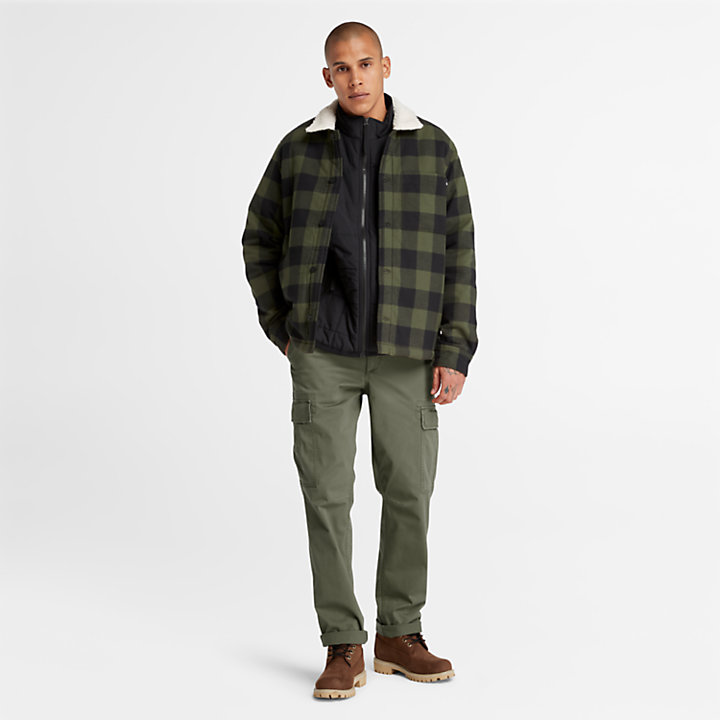 Squam Lake Cargo Trousers for Men in Green-