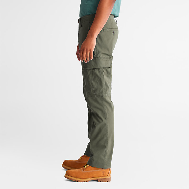 Core Cargo Trousers for Men in Green-