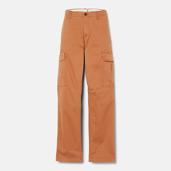 Core Cargo Trousers for Men in Brown-
