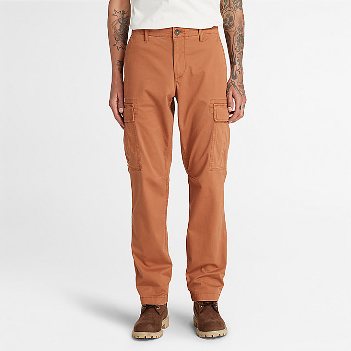 Pantalón cargo Core para hombre en marrón