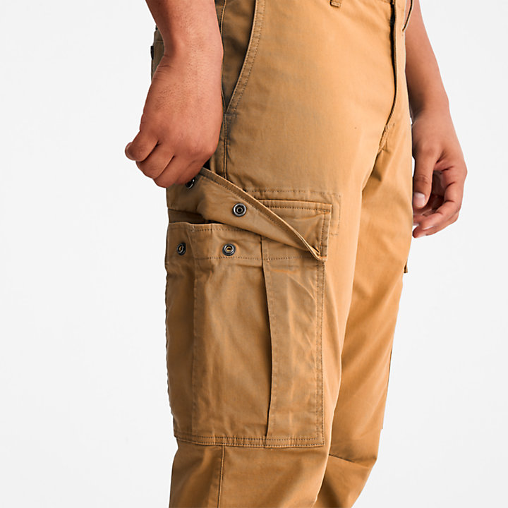 Core Cargo Trousers for Men in Dark Yellow-