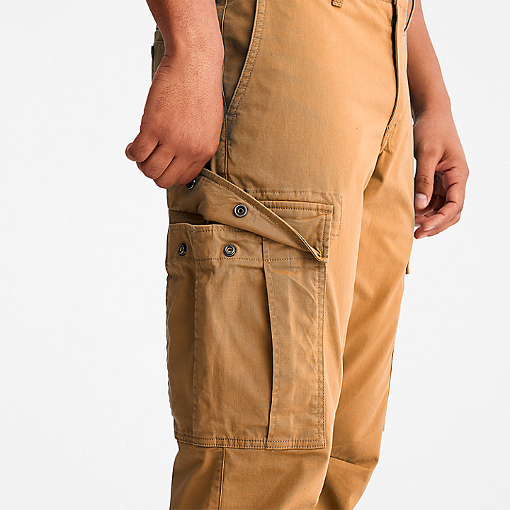 Core Cargo Trousers for Men in Dark Yellow