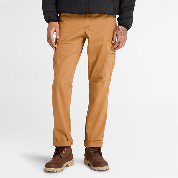 Squam Lake Cargo Trousers for Men in Yellow-