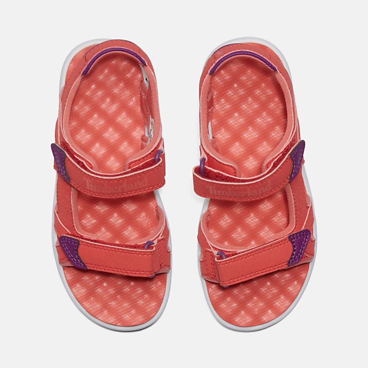 Perkins Row 2-Strap Sandaal voor kids in roze-