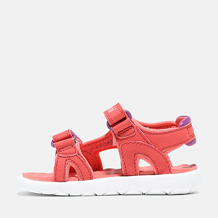 Sandália com Tiras Duplas Perkins Row para Criança em coral ou rosa ou vermelho