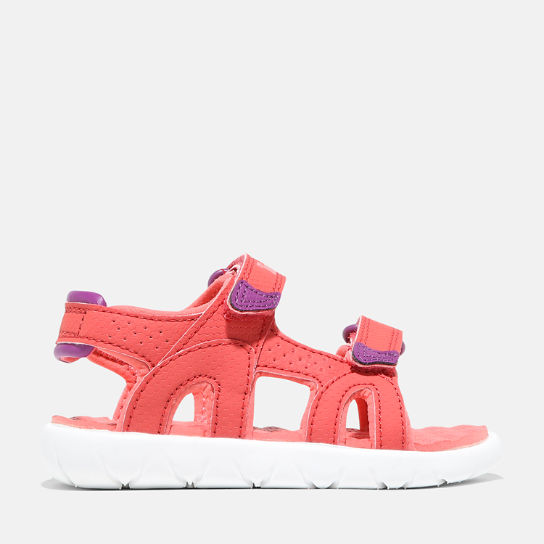 Sandália com Tiras Duplas Perkins Row para Criança em coral ou rosa ou vermelho | Timberland
