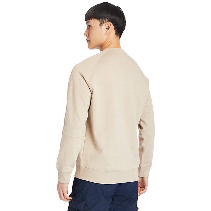 Pouch-pocket Sweatshirt voor heren in beige-