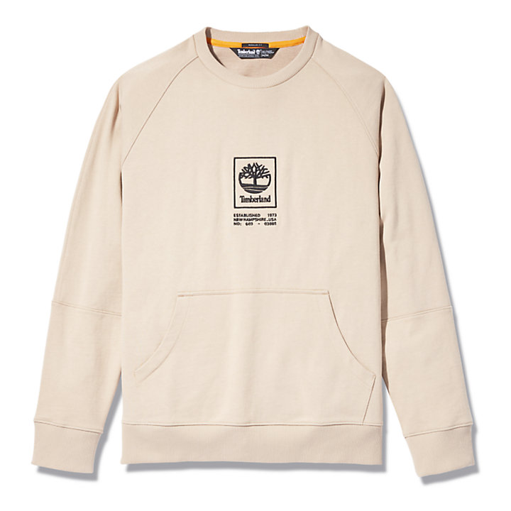 Pouch-pocket Sweatshirt voor heren in beige-