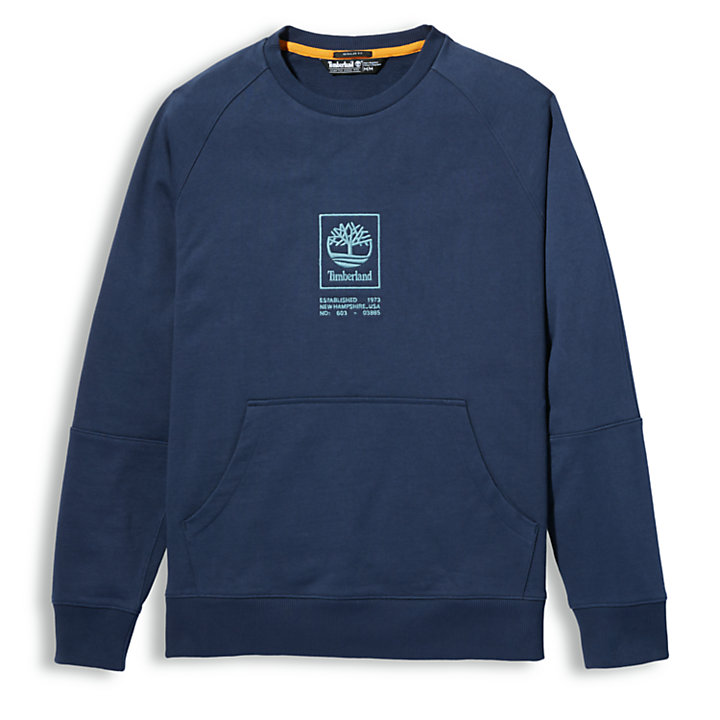 Pouch-pocket Sweatshirt for Men in Navy-