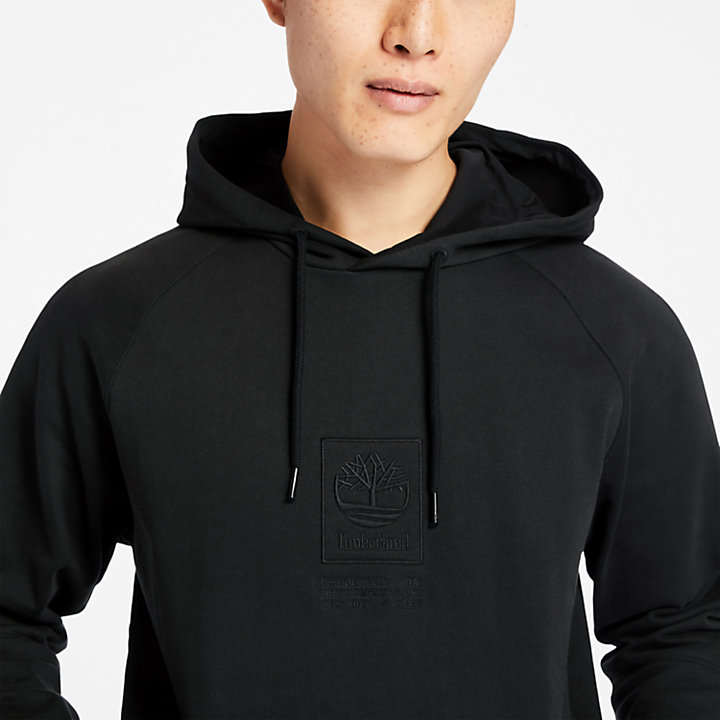 Sudadera Resistente con Capucha y Logotipo para Hombre en color negro-