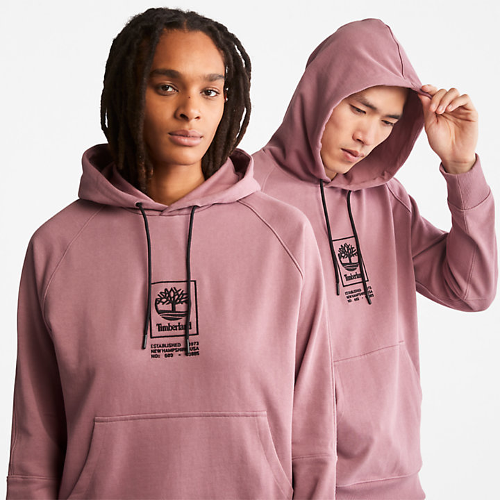 Robuster Logo-Kapuzenpullover für All Gender in Pink-