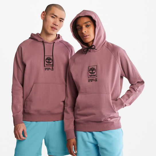 Heavyweight Logo Hoodie for All Gender in Pink | Timberland