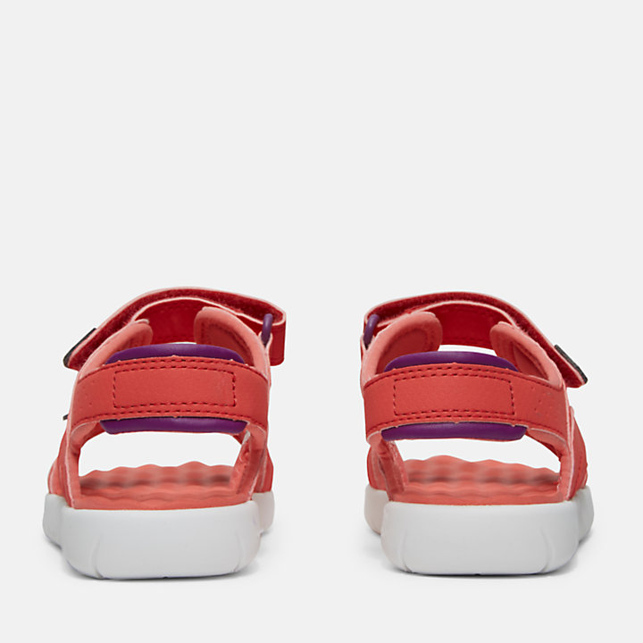 Sandalo con Doppio Cinturino Perkins Row da Bambino (dal 35,5 al 40) in corallo o rosa o rosso-