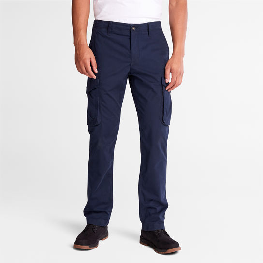 Twill Cargo Trousers for Men in Navy | Timberland