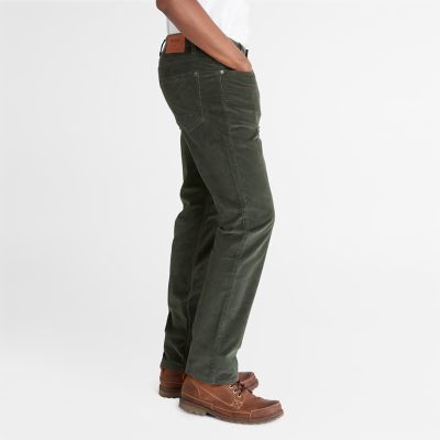 Pantalon Stretch En Velours Côtelé Squam Lake Pour Homme En Vert ...