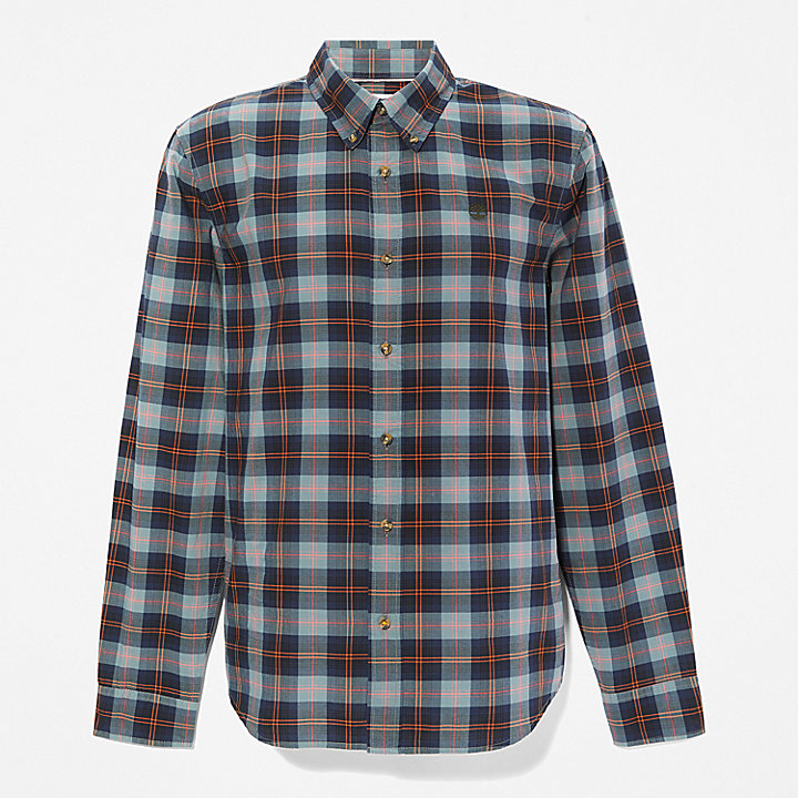 Eastham River Stretch Checked Shirt for Men in Green