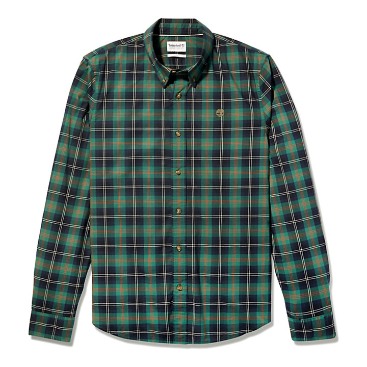 Eastham River Tartan Shirt for Men in Green-