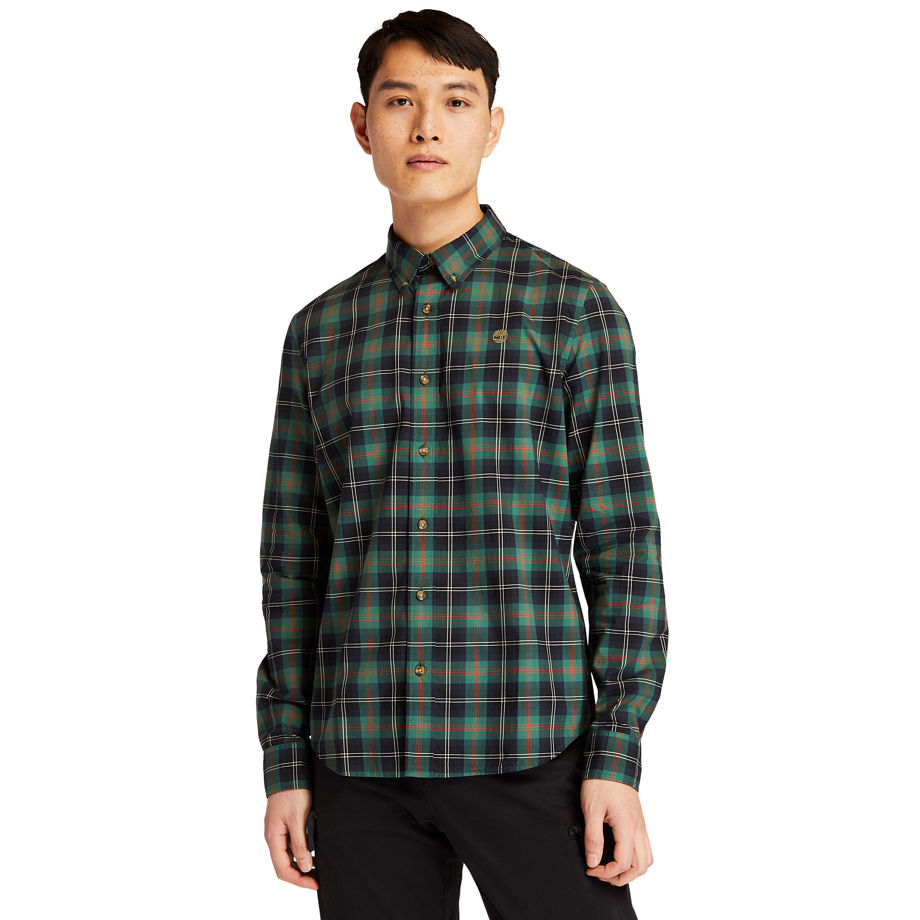 Timberland Eastham River Tartan Shirt For Men In Green Green, Size S