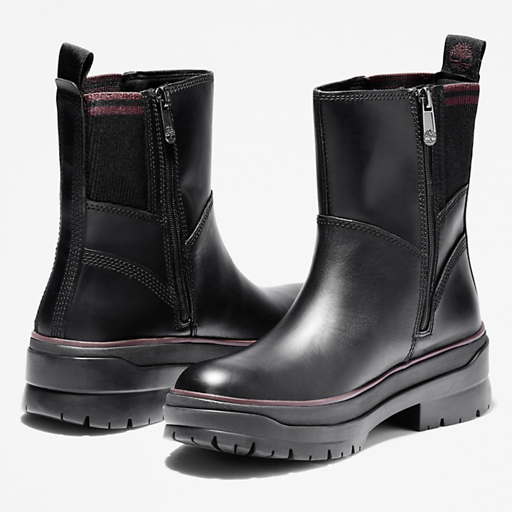 Malynn Side-zip Boot for Women in Black-