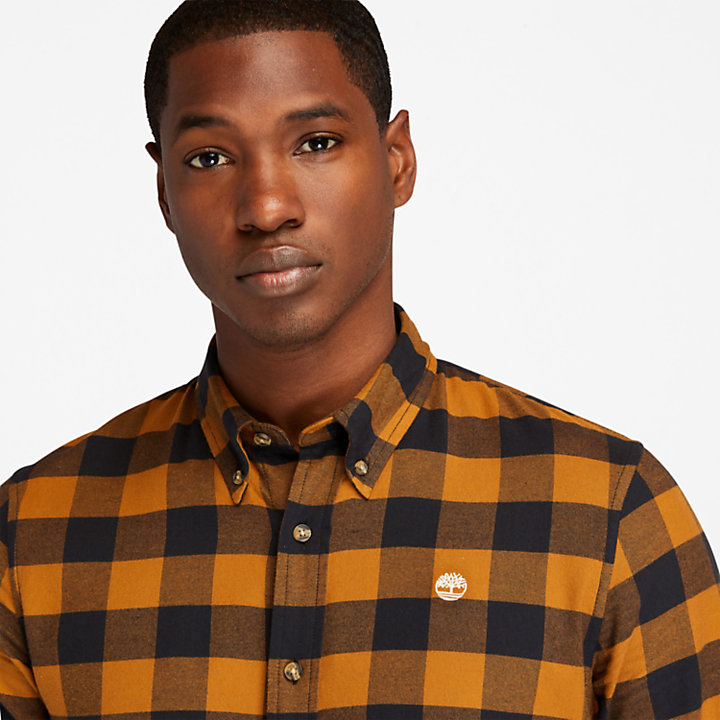 Mascoma River Check Shirt for Men in Brown-