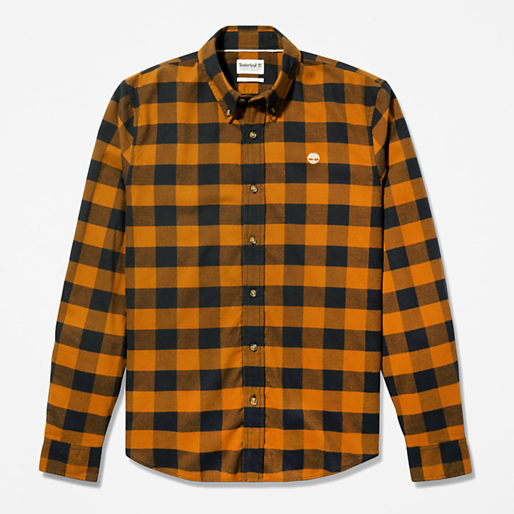 Mascoma River Check Shirt for Men in Brown-