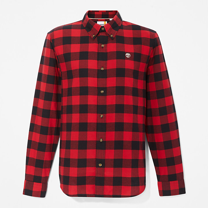 Mascoma River Check Shirt for Men in Red-