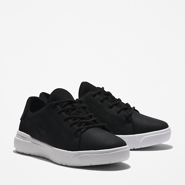 Seneca Bay Lace-up Low Trainer for Youth in Black-