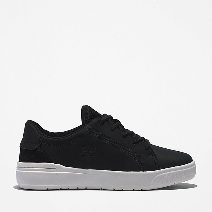 Seneca Bay Lace-up Low Trainer for Youth in Black