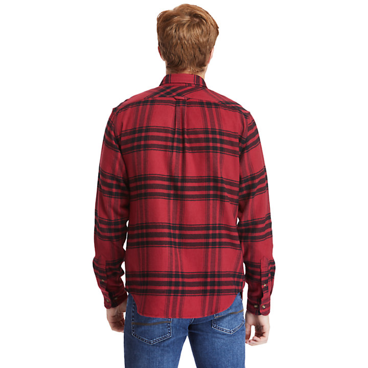 Back River Flannel Shirt for Men in Red-