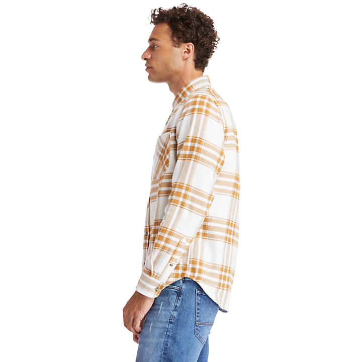 Back River Flannel Shirt for Men in Yellow-
