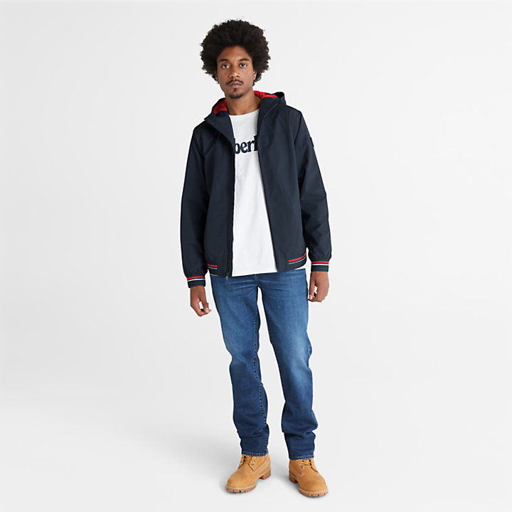 Coastal Cool Hooded Bomber Jacket for Men in Navy | Timberland