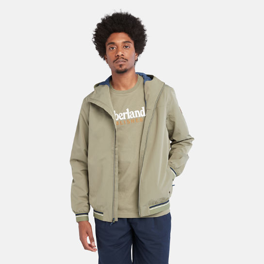 Coastal Cool Hooded Bomber Jacket for Men in Green | Timberland