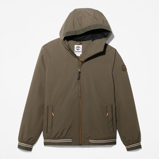 Coastal Cool Hooded Bomber Jacket for Men in Green | Timberland