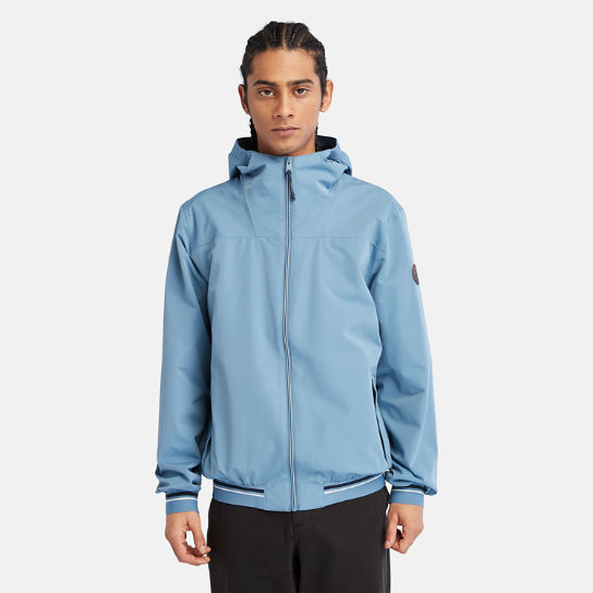 Coastal Cool Hooded Bomber Jacket for Men in Blue | Timberland