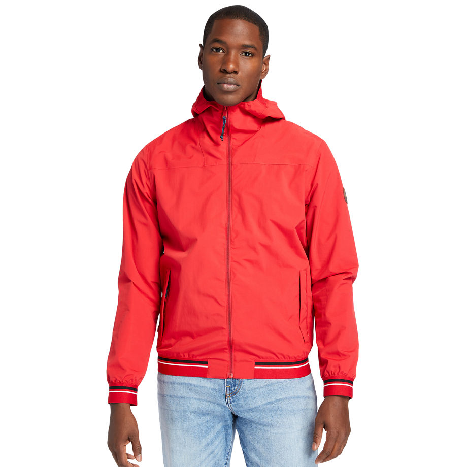 Timberland Coastal Cool Bomber Jacket For Men In Red Red, Size M