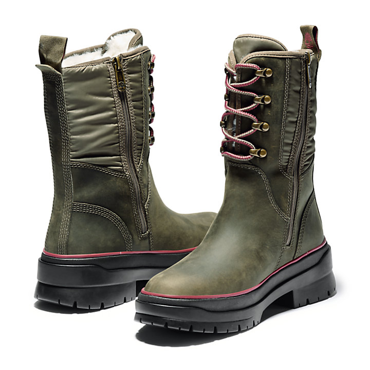 Women's Malynn Waterproof Warm Winter Boots in Green-