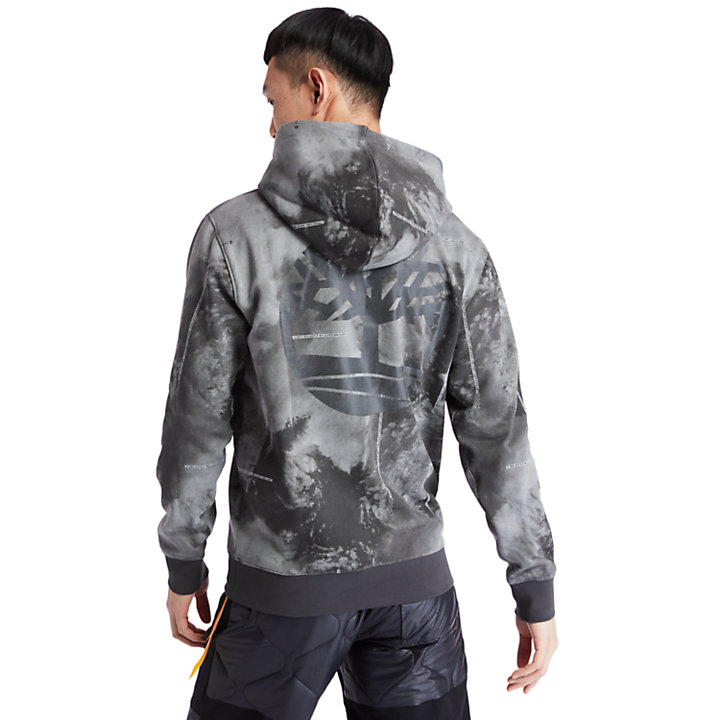 Reflective Hoodie for Men with Weather Print-