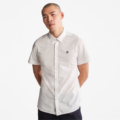 Eastham River Stretch Poplin Shirt for Men in White | Timberland