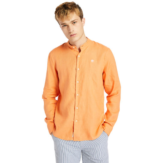 Camisa de Lino Mill River para Hombre en naranja | Timberland